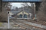 Part of the Erie's shop complex in Kent as seen from the depot.